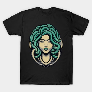 Gothic Faced Medusa T-Shirt